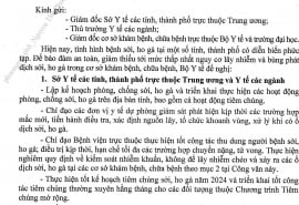 Bộ Y tế yêu cầu tăng cường phòng, kiểm soát lây nhiễm sởi, ho gà