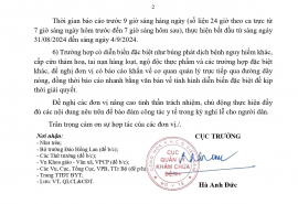 Bộ Y tế yêu cầu bảo đảm công tác khám, chữa bệnh dịp nghỉ Lễ Quốc khánh 2/9 năm 2024