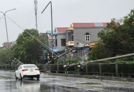 Quảng Ninh mưa lớn, nhiều nơi vẫn mất điện sau bão Yagi