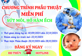 Bình Dương: Triển khai đăng ký chương trình phẫu thuật miễn phí dị tật sứt môi, hở hàm ếch