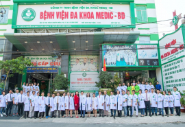 Bệnh viện Đa khoa Medic Bình Dương phẫu thuật nội soi thành công u bì buồng trứng