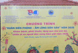 Chương trình “Xuân Biên phòng - Ấm lòng dân bản” năm 2025 tại xã Tân Thành, tỉnh Bình Phước