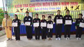 TP. Tân Uyên: Tại võ đường Võ Đình Bình – Kiểm tra chuyên môn lần 4 năm 2024