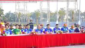 Quảng Ngãi: Hơn 1.000 vận động viên tham gia chạy Olympic vì sức khỏe toàn dân năm 2025