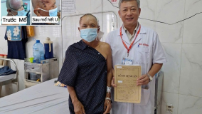 Đắk Lắk: Phẫu thuật thành công khối u “khổng lồ” vùng đầu cho bệnh nhân 58 tuổi