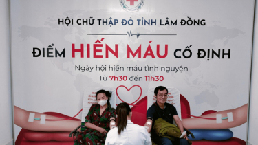 Hội Chữ thập đỏ Lâm Đồng phối hợp với Bệnh viện Đa khoa tỉnh tổ chức hiến máu tình nguyện