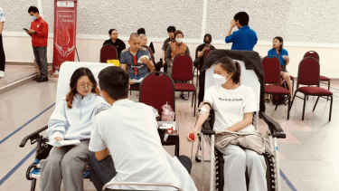 Hội Chữ thập đỏ tỉnh Lâm Đồng phối hợp với Trường Đại học Yersin Đà Lạt tổ chức hiến máu tình nguyện
