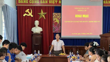 Đắk Nông: Tổ chức tập huấn cài đặt hồ sơ sức khỏe điện tử tại huyện Cư Jút