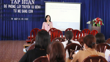 Tây Ninh: Tập huấn dự phòng lây truyền 3 bệnh từ mẹ sang con HIV, viêm gan B và giang mai