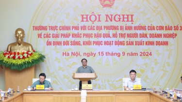 Thủ tướng chủ trì hội nghị khắc phục hậu quả bão, hỗ trợ người dân ổn định cuộc sống