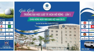 Trường Đại học Luật TP.HCM tổ chức giải golf gây quỹ hỗ trợ sinh viên khó khăn