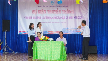 Cà Mau: Truyền thông “Tìm hiểu kiến thức Luật Phòng, chống bạo lực gia đình” năm 2024