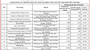 TP. HCM: Nhiều cơ sở giáo dục chưa thực hiện đúng Luật Bảo hiểm y tế