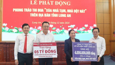 Long An phát động phong trào thi đua “xóa nhà tạm, nhà dột nát” trên địa bàn tỉnh đến năm 2025