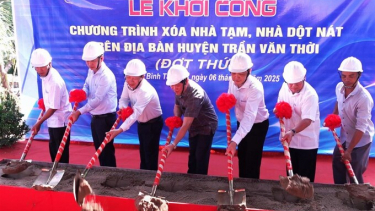 Cà Mau: Đã khởi công 1.414 căn nhà thuộc chương trình xóa nhà tạm, nhà dột nát