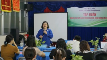 Cà Mau tăng cường chăm sóc sức khỏe sinh sản cho công nhân lao động
