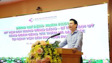 Phú Thọ: Đồng chí Đặng Xuân Phong Bí thư tỉnh ủy thăm và làm việc tại Bệnh viện Sản Nhi tỉnh Phú Thọ