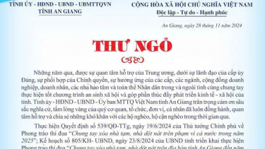 An Giang: Chung tay xóa nhà tạm, nhà dột nát và chăm lo hộ nghèo vui Xuân, đón Tết