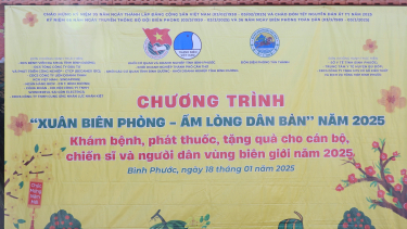 Chương trình “Xuân Biên phòng - Ấm lòng dân bản” năm 2025 tại xã Tân Thành, tỉnh Bình Phước