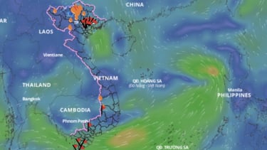 Vùng áp thấp có khả năng mạnh lên thành áp thấp nhiệt đới trên Biển Đông trong 24 giờ tới