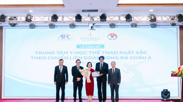 Trung tâm y học thể thao Vinmec được công nhận xuất sắc theo chuẩn Châu Á